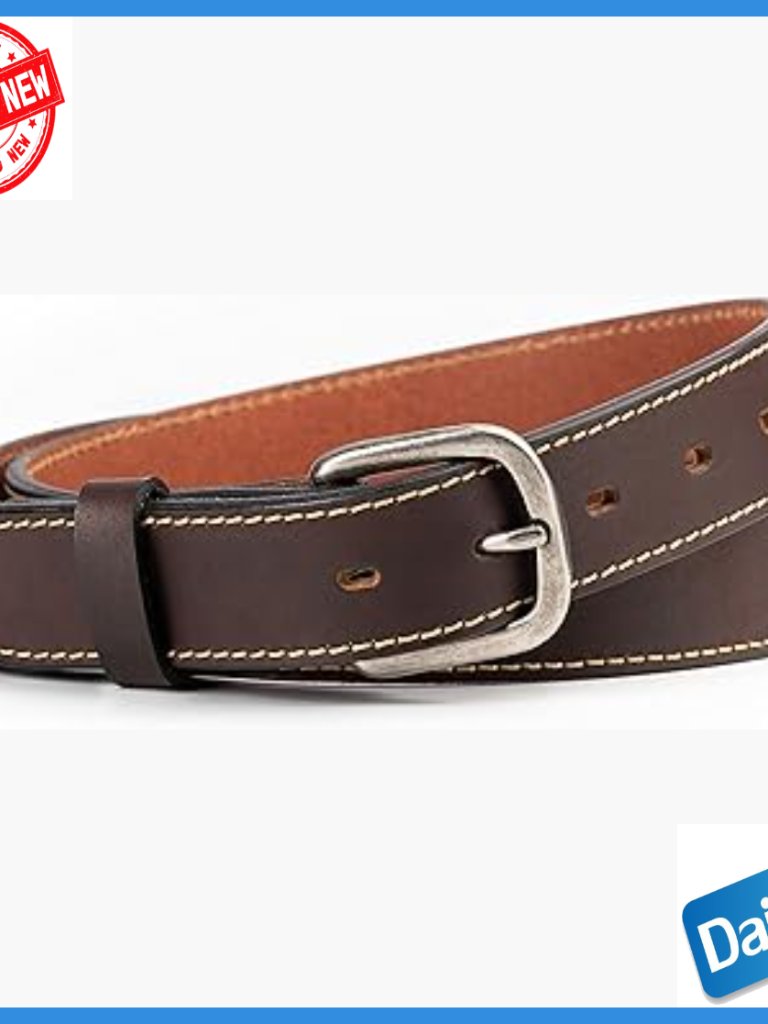 Men's 1 1/4 Inch Dress Belt, Full Grain Leather, Lifetime Warranty, Made In Usa